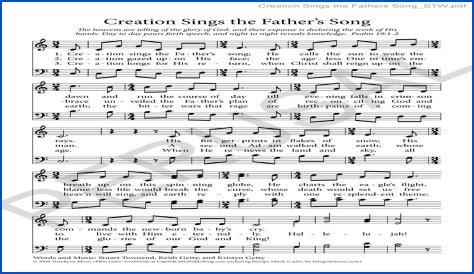 Creation Sings (the Father's Song)
